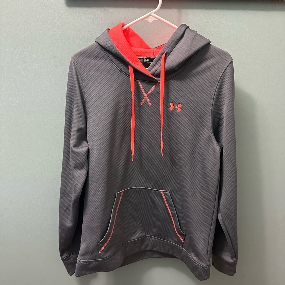 Under armour gray hoodie large